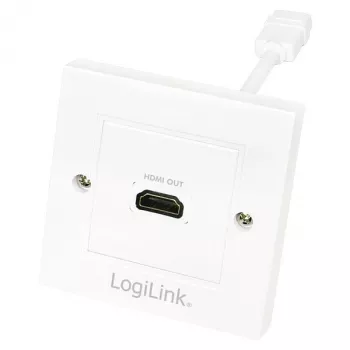 LogiLink AH0014 HDMI-Anschlussdose, Unterputz, 1 Port, Weiß