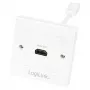 LogiLink AH0014 HDMI-Anschlussdose, Unterputz, 1 Port, Weiß