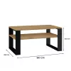Topeshop MODERN 1P ART CZ Couchtisch / Beistelltisch / Ecktisch Couchtisch rechteckige Form 2 Bein(e)