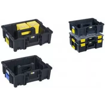 Werkzeugkoffer allit EuroPlus Pro KC44.150/2L Polypropylen schwarz/gelb mit 2 Einsatzkästen