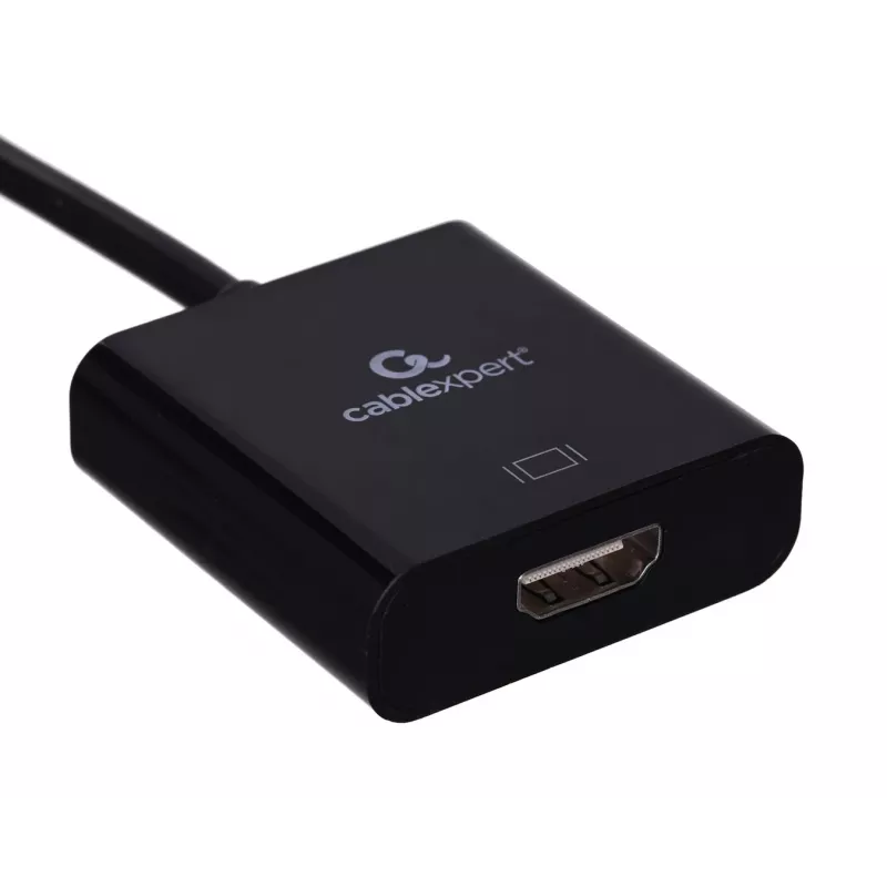 USB Typ-C auf HDMI Adapter Gembird A-CM-HDMIF-03, USB 2.0/3.2 Gen2, 3840×2160@30Hz, schwarz