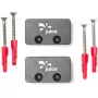 JUICE BOOSTER 2 Kabelhalter, Kabelmanagement Anthrazit, 2er-Set