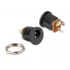 Delock 65503 DC-Einbaubuchse 2,1 x 5,5 mm, Lötversion, Schwarz