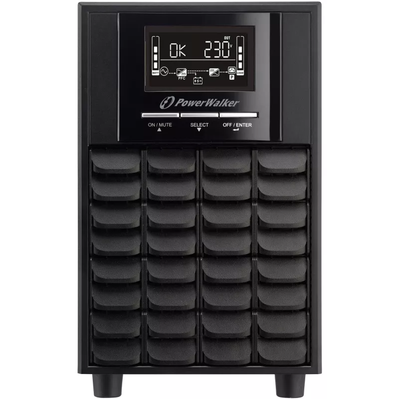 PowerWalker VI 1100 CW Line-Interactive-USV 1100 VA (1,1 kVA), 770 W, 7 Ah, RS-232, USB, Schwarz