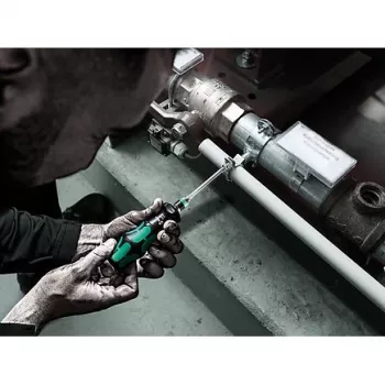 Wera 826 T Kraftform Turbo Bithalter-Schraubendreher mit Rapidaptor, 1/4 Zoll