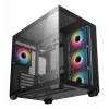 DeepCool CG530 4F Mid-Tower-Gehäuse, schwarz, Hartglas