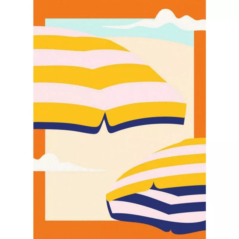 Malset Ravensburger CreArt Sunny Times — Leinwand-Malset nach Zahlen