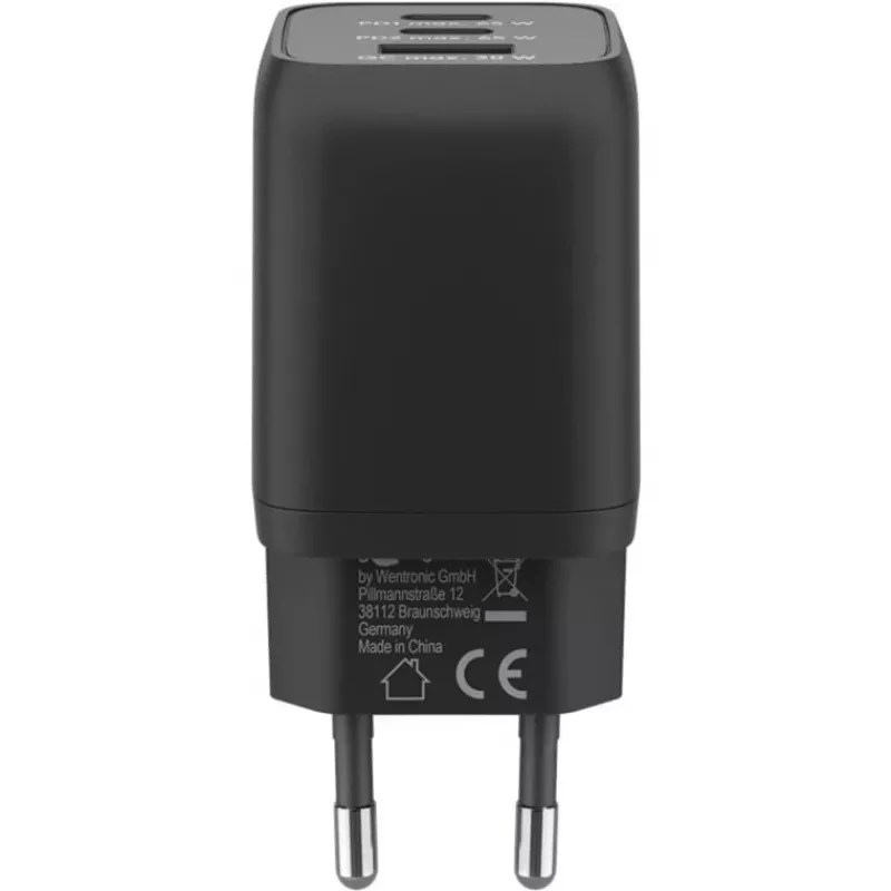 Goobay 64753 Charger for Mobile Devices Headphones - Smartphone - Tablet Schwarz AC Fast Charging Innenbereich (64753)