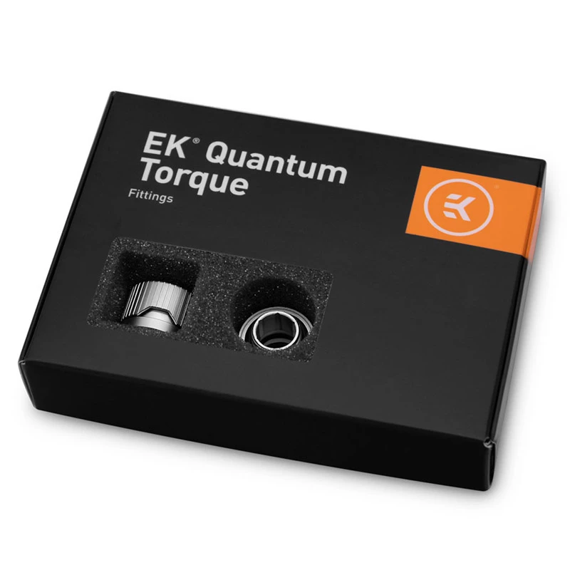 EK Water Blocks EK-Quantum Torque HDC 12 Fitting, 6er-Pack, satiniertes Titan