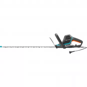 Gardena Elektro-Heckenschere PowerCut 700/65, 65 cm, Doppelmesser, 2,7 cm, Orange, Schwarz, Blau, 3,1 m/s², 87 dB