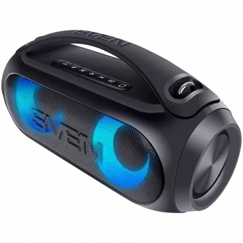 Lautsprecher SVEN PS-380, schwarz (40W, wasserdicht (IPx5), TWS, Bluetooth, FM, USB, 3000mAh)