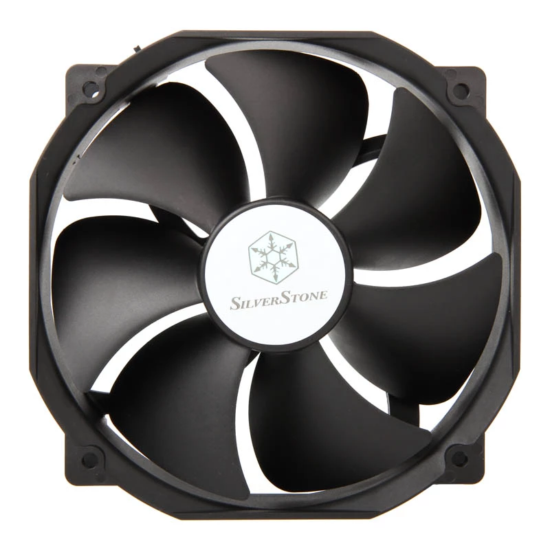 SILVERSTONE 140-mm-Lüfter SST-FHP141 v2.0 — 140 mm PWM Gehäuse-/Kühlerlüfter, schwarz