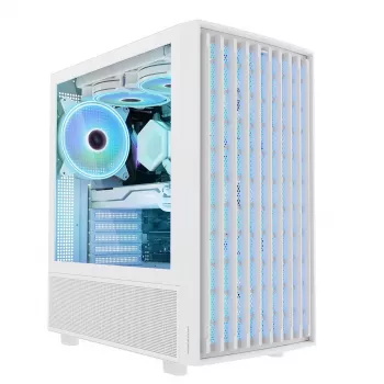 MODECOM BREEZE ARGB Flow MIDI PC-Gehäuse, ATX, USB 3.0 ×2 + USB-C, weiß