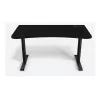 Arozzi Arena Medium Gaming-Tisch ARENA-MEDIUM-PBK, 140 x 75,5 cm, vollflächiges Mikrofaser-Mauspad, Pure Black