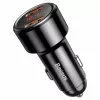 Baseus Magic CCMLC20A-01 Kfz-Ladegerät, 2x USB-A QC 3.0, 45 W, 6 A, Spannungsanzeige, schwarz