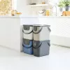 Rotho Albula Abfalltrennbehälter, 25 l, Cappuccino