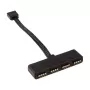 Akasa AK-CBLD02-10BK RGB-LED-Splitterkabel, 4-polig, 10 cm, schwarz