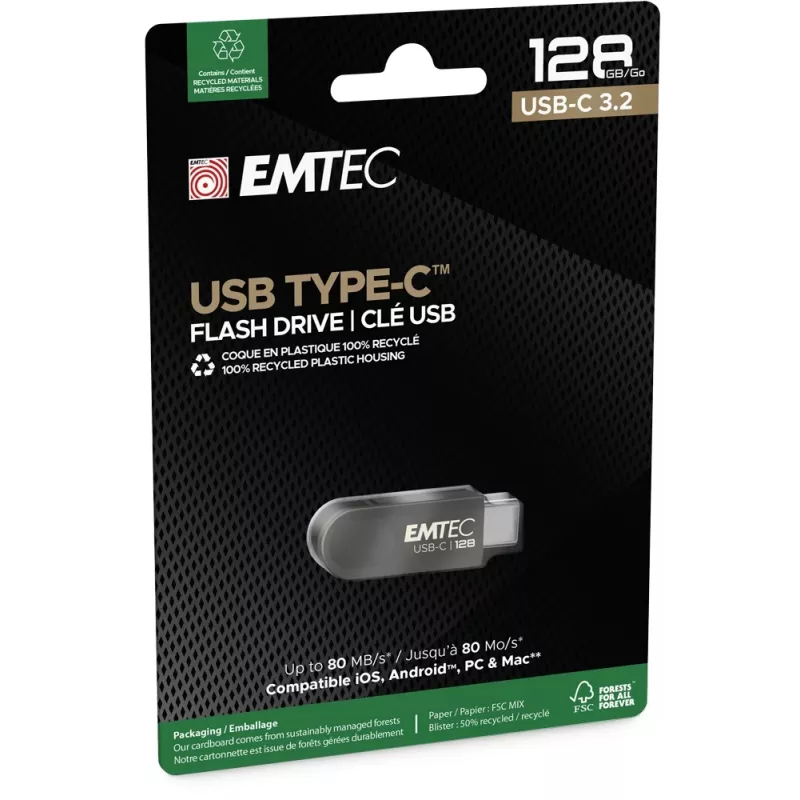 USB-Stick Emtec 128 GB USB Typ-C 3.2 Gen 1 C280