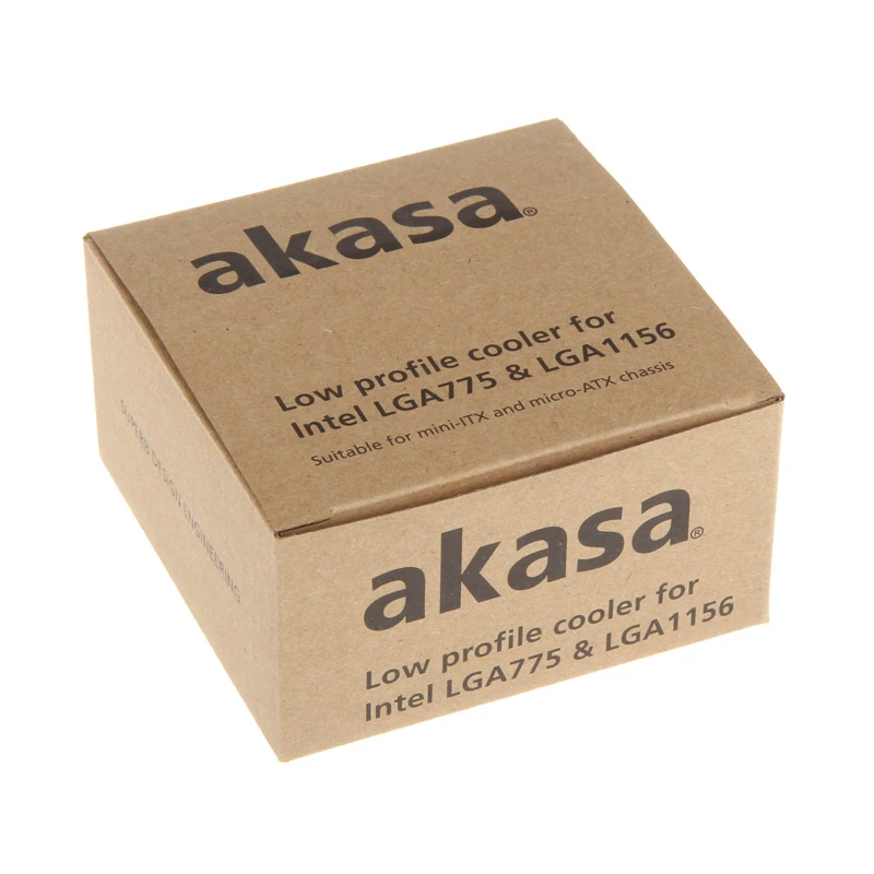 Akasa AK-CC7122BP01 Low-Profile-CPU-Kühler, LGA775/LGA1156/LGA1155, Aluminium, 75 mm