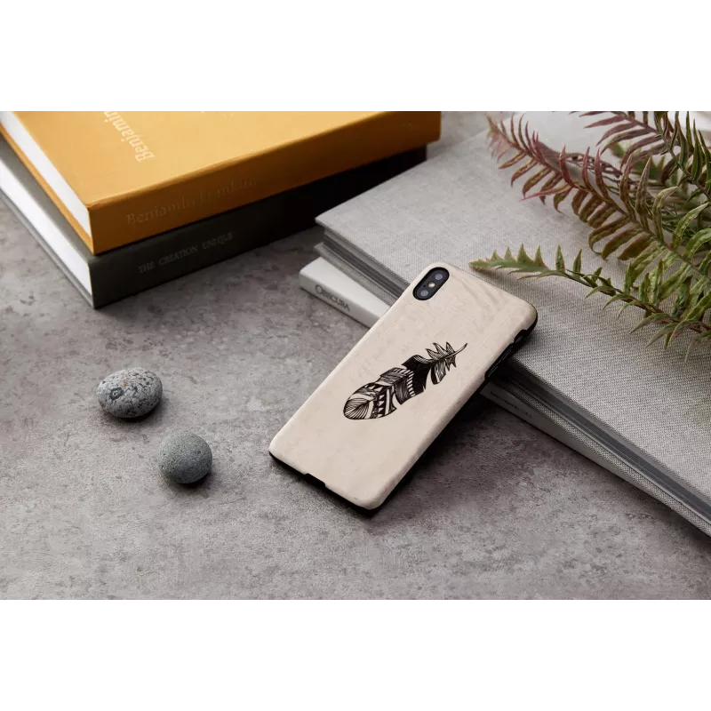 Smartphone-Hülle man and wood für iPhone XS Max Indian Schwarz