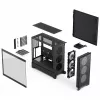 Fractal Design Pop 2 Air Schwarz Solid Midi-Tower-PC-Gehäuse — ATX-Unterstützung, 3x 120 mm Frontlüfter, 2,5/3,5-Zoll-Laufwerksschächte, 215×481×462 mm