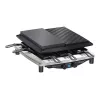 Steba RC 4 Plus Deluxe Chrome Raclette-Grill, Edelstahl/Schwarz