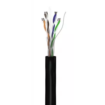 Netzwerkkabel Goobay CAT 5e U/UTP 100m Schwarz