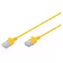 Patchkabel DIGITUS CAT 6 U-UTP schlank, 0,5 m, gelb
