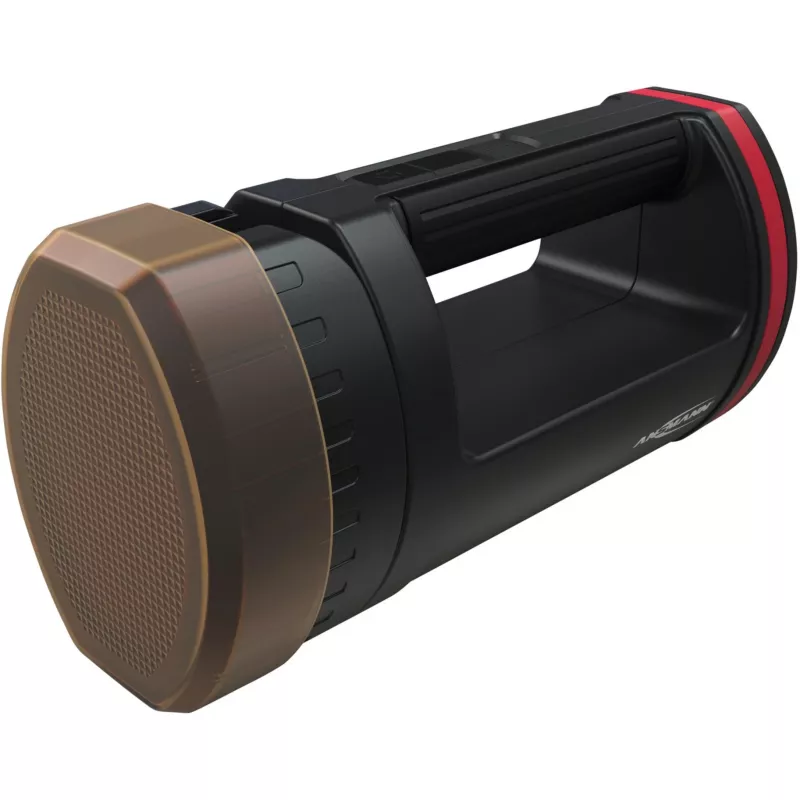 Ansmann HS20R Pro 1600-0223 LED-Handscheinwerfer 20 W, IP20, 3 Lampen, schwarz/rot