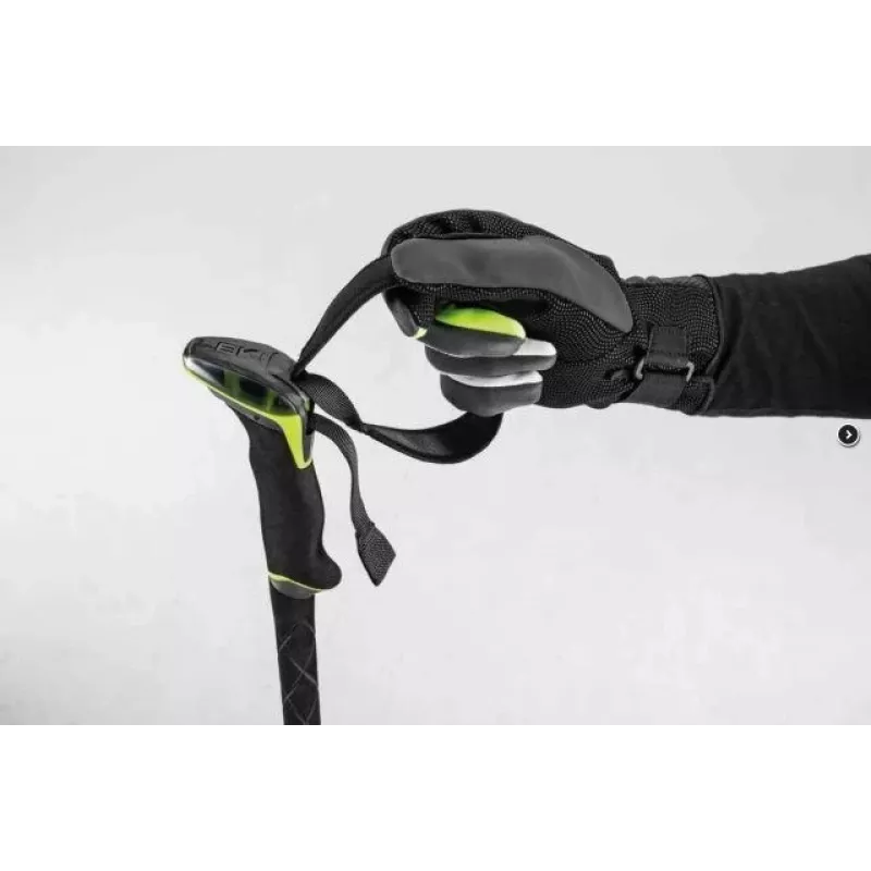 Nordic-Walking-Stöcke Leki Guide 2 — Aluminium, maximale Länge 150 cm, Gewicht 271 g, Lock Security Strap Nylon, Schaft Ø1,6 cm, schwarz