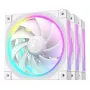DeepCool FL12 WH 3-in-1 120-mm-Gehäuselüfter (3 Stück), 2150 U/min, fluiddynamisches Lager, 4-Pin-PWM, Weiß