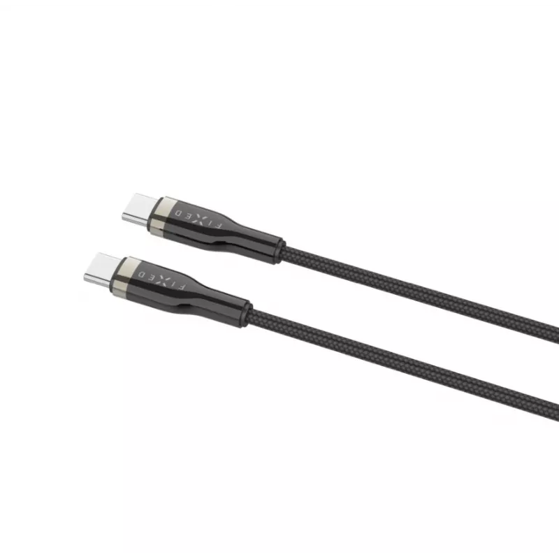 FIXED FIXDB-CC2-BK geflochtenes USB-C/USB-C-Kabel, 2 m, 100 W