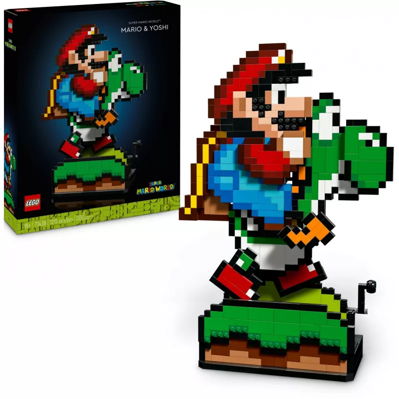 Bauspielzeug LEGO Super Mario World Mario & Yoshi Set 71438 — interaktive Figuren und baubare Spielelemente
