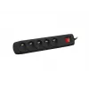 Steckdosenleiste ARMAC ARC 5 — 5 Steckdosen, 3 m Kabel, schwarz