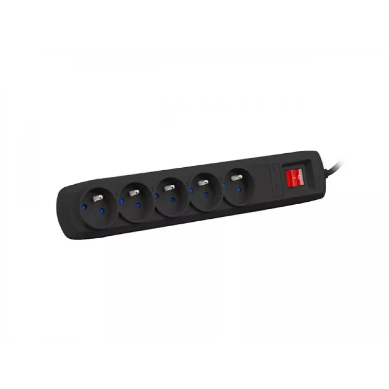 Steckdosenleiste ARMAC ARC 5 — 5 Steckdosen, 3 m Kabel, schwarz