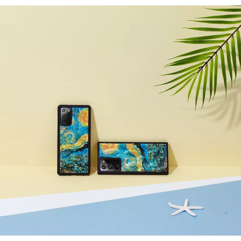 Schutzhülle iKins für Samsung Galaxy Note 20 Ultra — schwarzes Sternennacht-Design