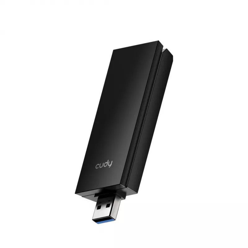 USB-Typ-A-Wi‑Fi-6E-Adapter Cudy WU5400, Dualband 2x2, 2402 Mbit/s, schwarz