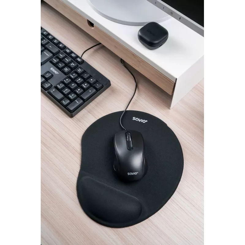 Savio KB-01 Tastatur Home/Office USB QWERTY US Englisch Schwarz