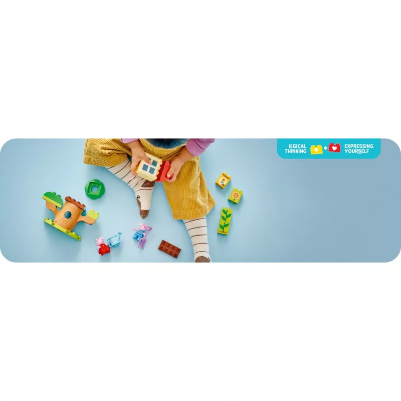 Lego 10431 Duplo Peppa Pig Garten und Baumhaus Spielset