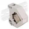 Delock - Modularadapter - DIN-Schienen-montierbar - CAT 6a - STP - Grau - 1 Anschluss (86014)