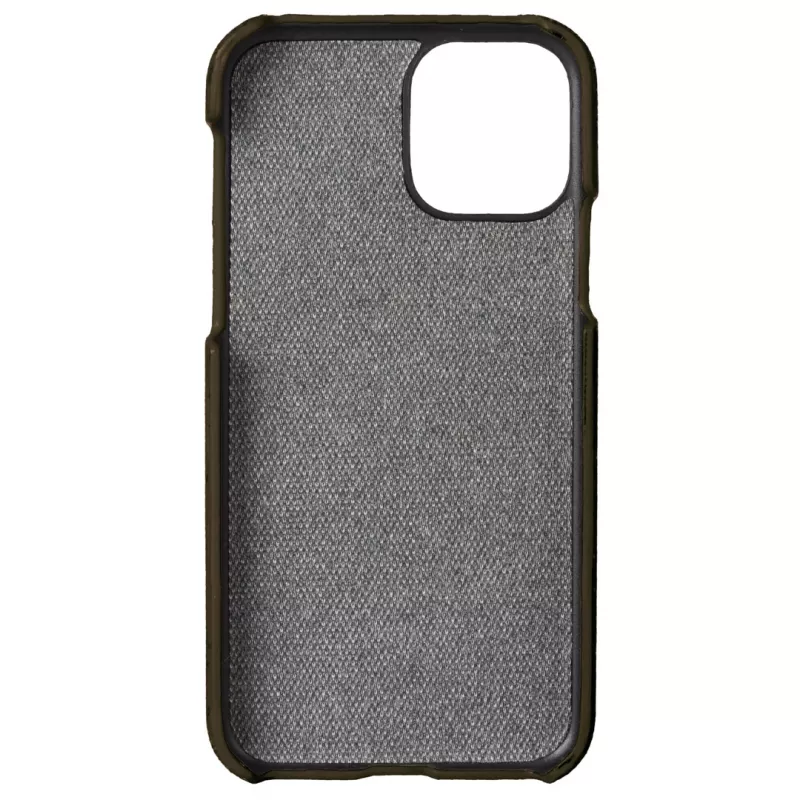 Handyhülle Krusell Birka für Apple iPhone 11 Pro Max, dunkelbraune Hülle im Lederstil
