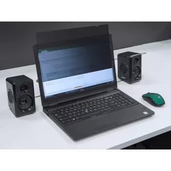 Rahmenloser Blickschutzfilter NATEC Owl 15,6 Zoll (344,7×194 mm) für 16:9 LCD-Laptops, touchscreen-kompatibel