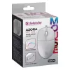 Kabelgebundene Maus DEFENDER AZORA MB-24 — beidhändige optische USB-Maus, 1200 dpi, 3 Auflösungsmodi, weiß, 109×86×34 mm