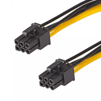 Akyga AK-CA-49 PCIe-6-Pin-Stromkabel Buchse–Buchse, 40 cm