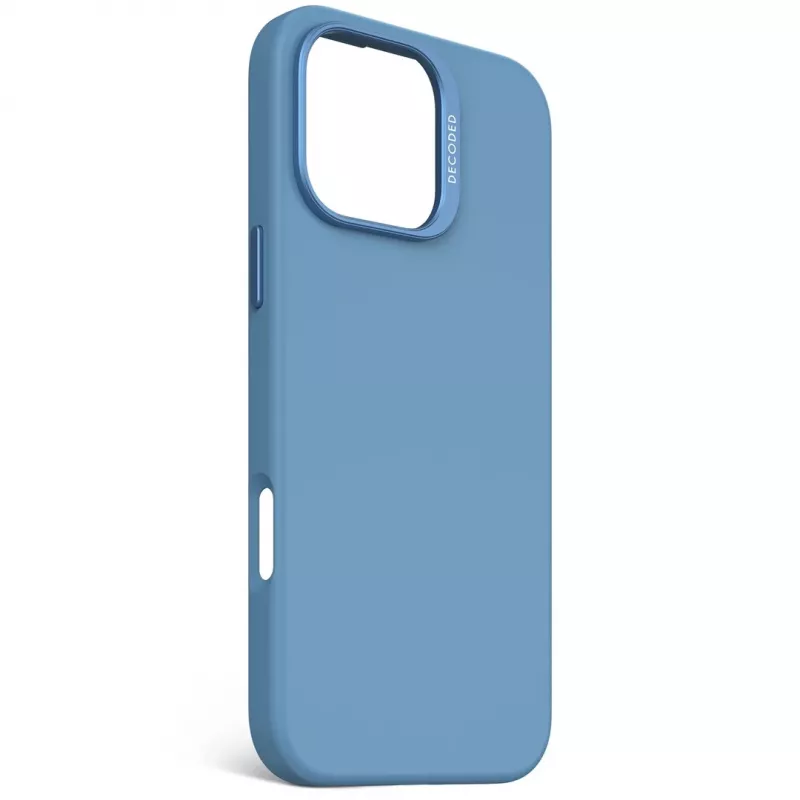 Decoded D25IPO16PMBCS9AE AntiMicrobial Silikon-Rückseitenabdeckung für iPhone 16 Pro Max, Hellblau