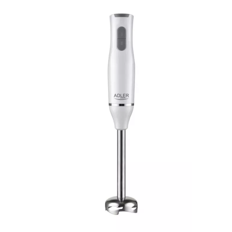 Adler AD 4620 Stabmixer-Set, 800 W, 2 Geschwindigkeiten, 450 ml Zerkleinerer, 750 ml Messbecher, Schneebesen, Weiß