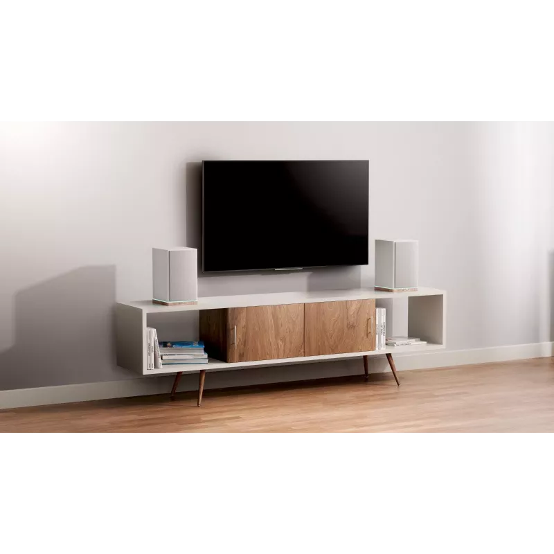Blaupunkt BS60WH LED Regallautsprecher, Bluetooth, HDMI ARC, Weiß