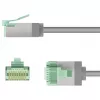 Netzwerkkabel Goobay 74347 RJ-45 Cat8.1 2m Grau