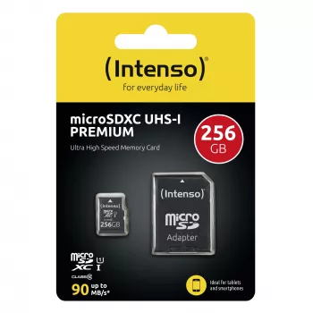 Flash Memory Intenso 256GB UHS-I MicroSD Karte