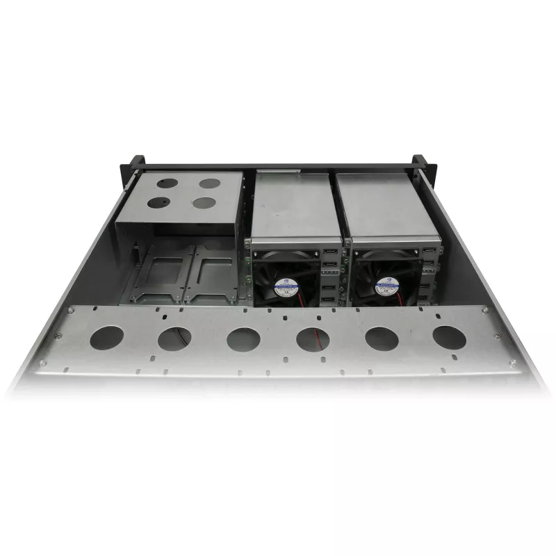 Rackmount-Gehäuse INTER-TECH IPC 4U-4508 Schwarz — 4U Server-/PC-Chassis, Rackmount